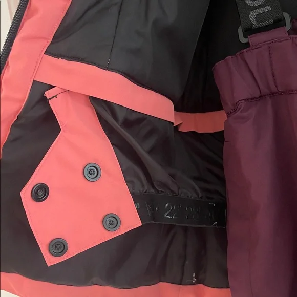 Reima Pink and Burgundy ski Jacket and snow pants - size 116 or size 6 / 7 - Picture 4 of 13